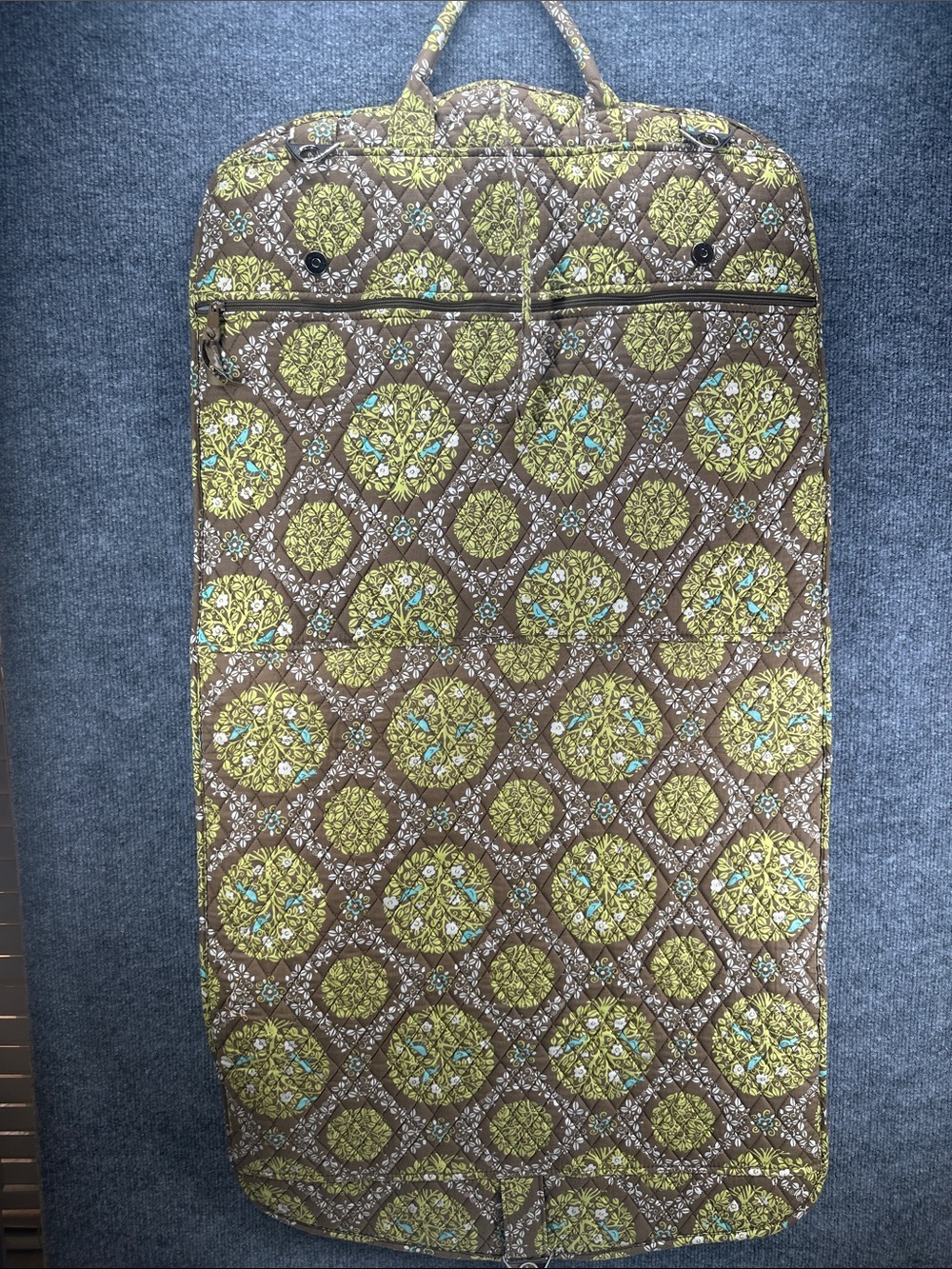 Vera Bradley Garment Bag Quilted Cotton Sittin In A Tree